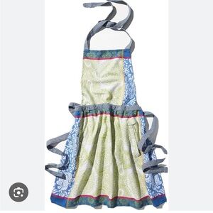 Anthropologie Nifty Kitchen Jacquard Apron Cotton Colorful Patchwork